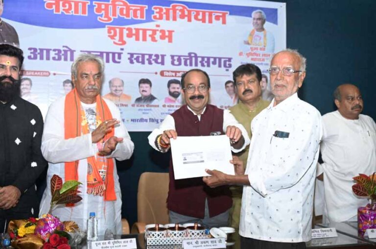 रायपुर की विभिन्न संस्थाएं मिलकर नशामुक्ति के लिए कर रही काम: उप मुख्यमंत्री  साव