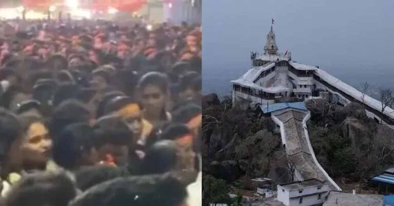 छत्‍तीसगढ़ के डोंगरगढ़ के मां बम्लेश्वरी मंदिर में दर्शन करने दर्शनार्थियों की भीड़ उमड़ रही है मची भगदड़, एक की मौत
