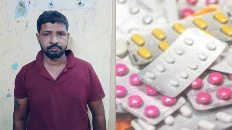 1200 नग प्रतिबंधित टैबलेट के साथ क्राइम ब्रांच ने किया गिरफ्तार