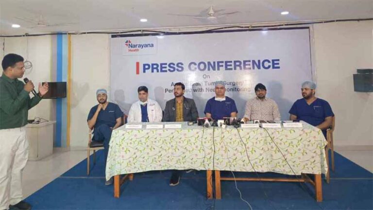 एमएमआई नारायणा हेल्थ अस्पताल अचेत मरीज की सफल ब्रेन ट्यूमर सर्जरी