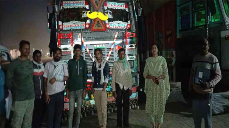 छत्तीसगढ़-कवर्धा में यूपी का 700 बोरा अवैध धान से भरा ट्रक जब्त