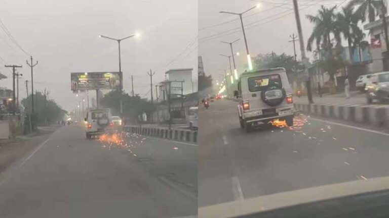 बोलेरो चालक ने बाइक सवार को मारी टक्कर , 2 KM तक घसीटा