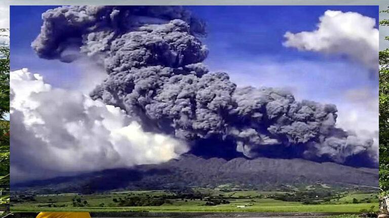 फिलीपींस में मौजूद कानलाओन ज्वालामुखी फट पड़ा, निकली राख की गुबार आसमान में तीन किलोमीटर ऊपर तक गया