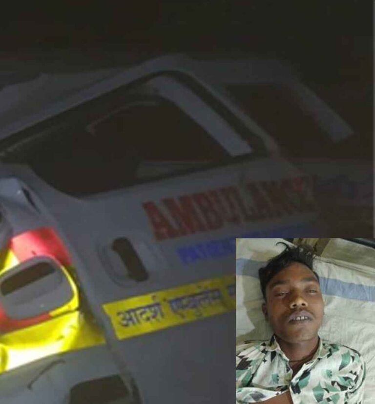 छत्तीसगढ़-बलौदाबाजार/बिलसापुर में एंबुलेंस और कार में भिड़ंत और अज्ञात वाहन ने बाइक सवार को कुचला