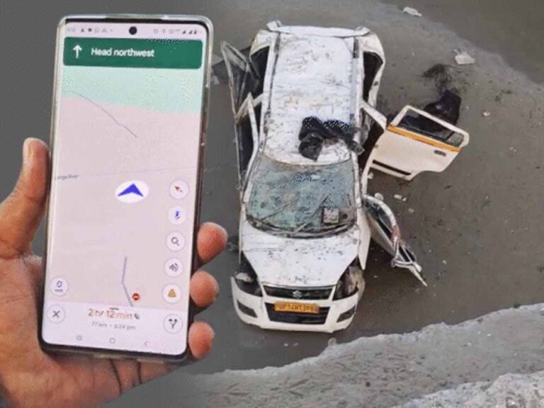 गूगल मैप लगाकर पीलीभीत की ओर जा रहे युवकों की कार शॉर्टकट के चक्कर में नहर में गिरी, बाल-बाल बचे युवक