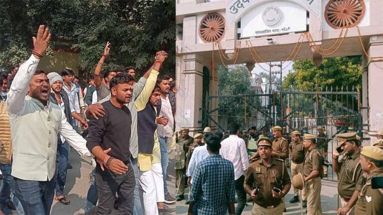 वाराणसी में कॉलेज मस्जिद में नमाज के दौरान पढ़ी हनुमान चालीसा, पुलिस ने कार्रवाई कर 7 लोगों को हिरासत में लिया वाराणसी में कॉलेज मस्जिद में नमाज के दौरान पढ़ी हनुमान चालीसा, पुलिस ने कार्रवाई कर 7 लोगों को हिरासत में लिया