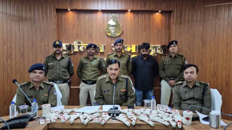 ऑपरेशन प्रहार के तहत बड़वानी पुलिस ने राजस्थान के दो तस्करों को किया गिरफ्तार, 9 पिस्टल और 14 देशी कट्टे मिले