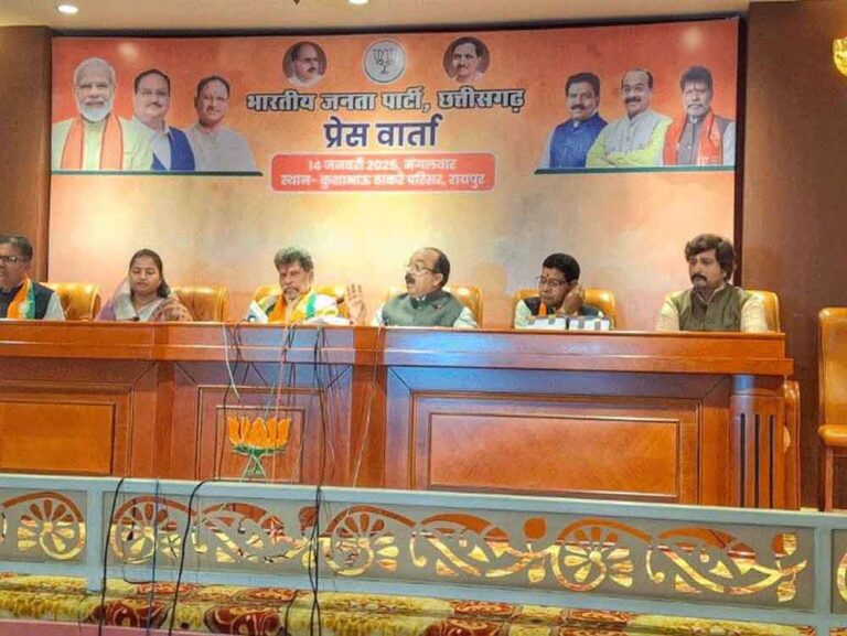 छत्तीसगढ़-बीजेपी प्रदेश अध्यक्ष ने की अनारक्षित सीटों पर पिछड़े वर्ग के प्रत्याशी उतारने की घोषणा छत्तीसगढ़-बीजेपी प्रदेश अध्यक्ष ने की अनारक्षित सीटों पर पिछड़े वर्ग के प्रत्याशी उतारने की घोषणा