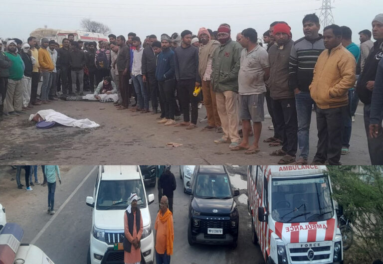 भिंड में दर्दनाक हादसा, ट्रक-डंपर की टक्कर में 8 की मौत, 13 घायल, ग्रामीणों ने जाम कर दी सड़क