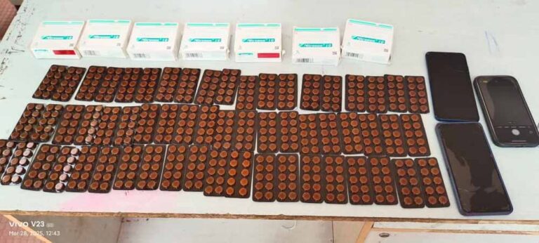 590 नग नाइट्रोटेन टेबलेट के साथ 2 आरोपी गिरफ्तार