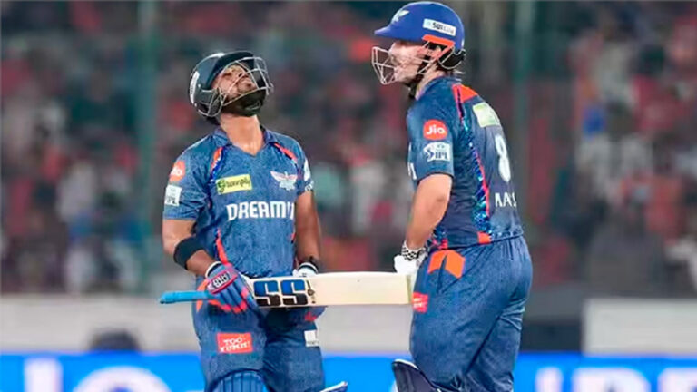 ठाकुर के बाद पूरन और मिचेल मार्श की आंधी में उड़ा SRH, लखनऊ ने घर में हराया