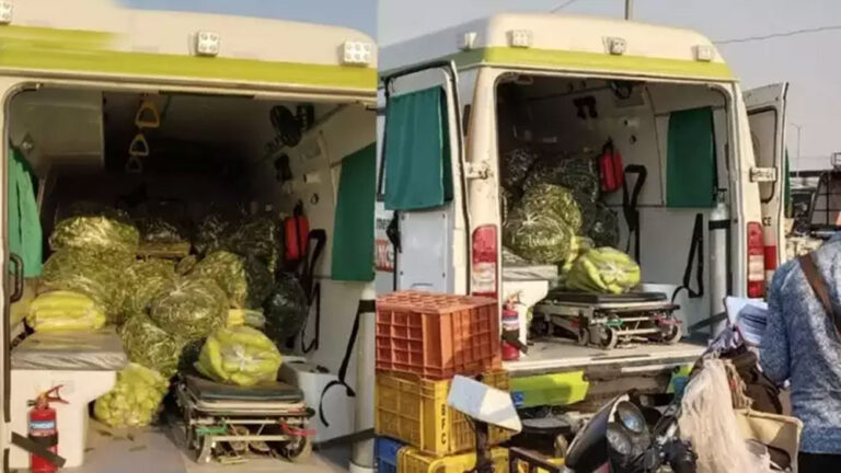 एंबुलेंस में मरीज नहीं भरी थी हरी-हरी सब्जियां, माजरा जानकर अशोकनगर के लोग रह गए हैरान