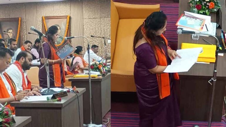 महापौर मीनल चौबे ने रायपुर नगर निगम के लिए अपना पहला किया बजट पेश