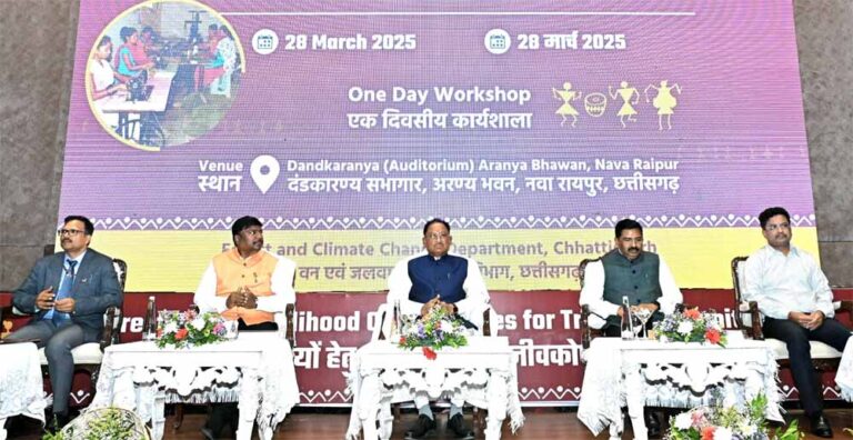 सीएम साय ने वन आधारित आजीविका पर कार्यशाला में बोला – समाज का वन से है गहरा रिश्ता सीएम साय ने वन आधारित आजीविका पर कार्यशाला में बोला – समाज का वन से है गहरा रिश्ता