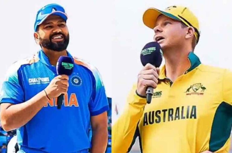 चैम्पियंस ट्रॉफी के सेमीफाइनल में ऑस्ट्रेलिया ने टॉस जीतकर पहले बल्लेबाजी का फैसला लिया चैम्पियंस ट्रॉफी के सेमीफाइनल में ऑस्ट्रेलिया ने टॉस जीतकर पहले बल्लेबाजी का फैसला लिया