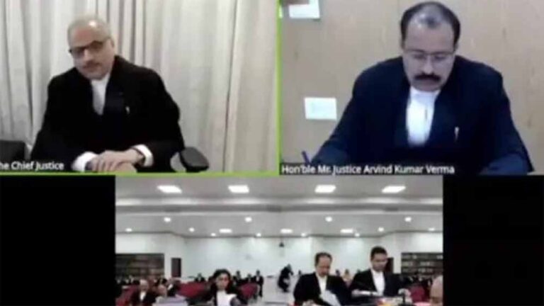 छत्तीसगढ़ हाई कोर्ट के इतिहास में पहली बार, लखनऊ से वर्चुअल जुड़कर चीफ जस्टिस सिन्हा ने की सुनवाई