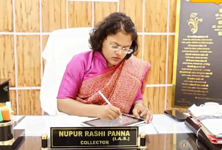 नवपदस्थ कलेक्टर नूपुर राशि पन्ना ने कार्यभार ग्रहण किया