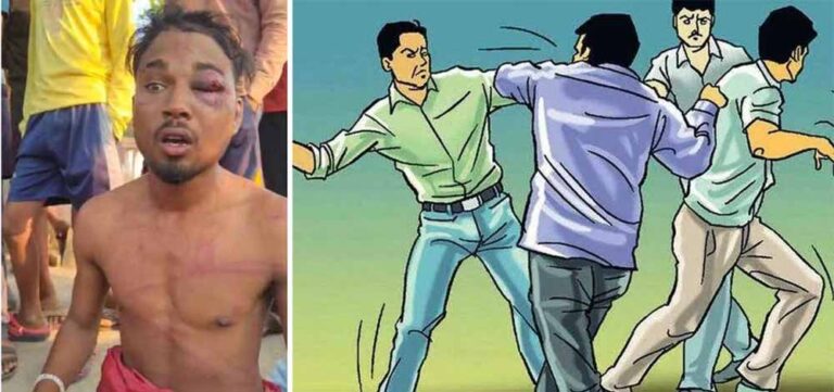 युवक को नग्न कर बर्बरता पूर्वक पीटा, पुलिस ने 6 को लिया  हिरासत में