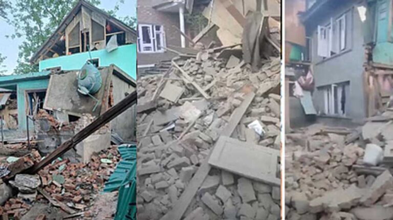 पहलगाम हमले में शामिल दो आतंकियों पर बड़ी कार्रवाई एक का घर सुरक्षाबलों ने बम से उड़ाया, आसिफ का घर बुलडोजर से गिराया