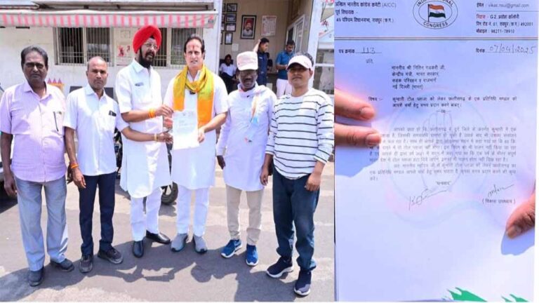 पूर्व विधायक विकास उपाध्याय ने टोल प्लाजा में अवैध वसूली मामले में केंद्रीय मंत्री गडकरी को लिखा पत्र