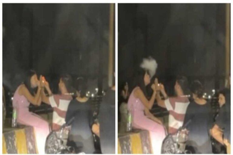 स्कूल में पढ़ने वाले छात्र-छात्राएं देर रात घर से निकलकर बायपास के ब्रिज पर बैठकर गांजा पी रही, Video वायरल