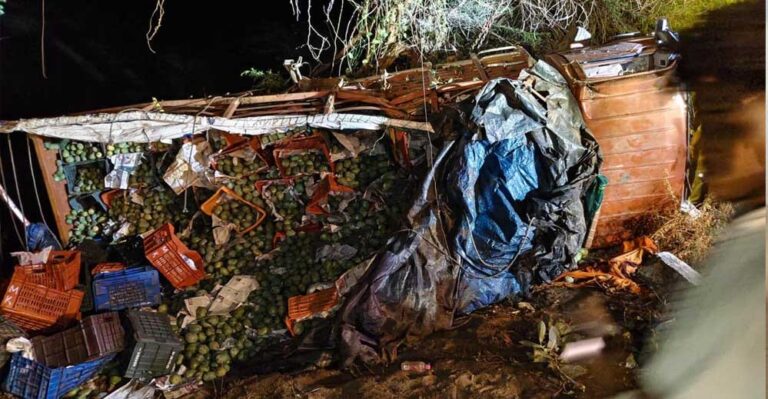 ट्रक हादसे में दबी जिंदगी: आंध्र में आमों के नीचे दबकर 9 मजदूरों की मौत