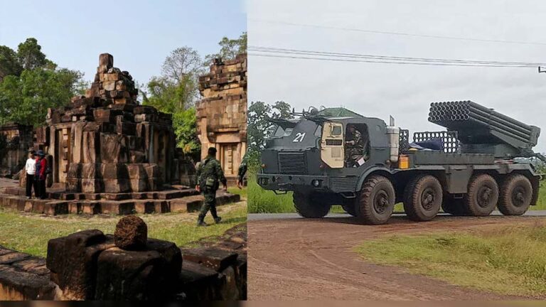 थाइलैंड-कंबोडिया में तनाव चरम पर: सैन्य ठिकाने पर एयरस्ट्राइक, जंग के हालात