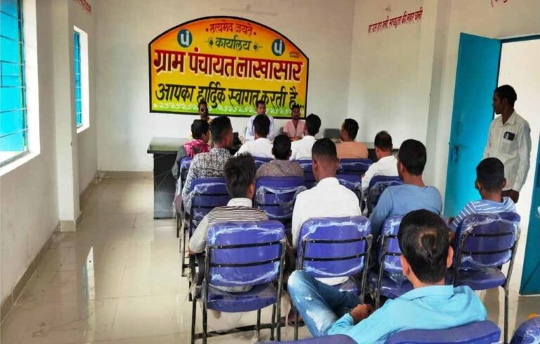 लाखासार में मनरेगा से नया पंचायत भवन तैयार, नए पंचायत भवन से ग्राम पंचायत कार्यों में आएगी सुगमता