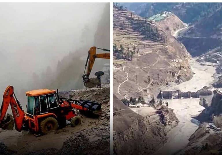 धौलीगंगा बिजली परियोजना में संकट, भूस्खलन के बाद सुरंगों में 19 कर्मचारी फंसे धौलीगंगा बिजली परियोजना में संकट, भूस्खलन के बाद सुरंगों में 19 कर्मचारी फंसे