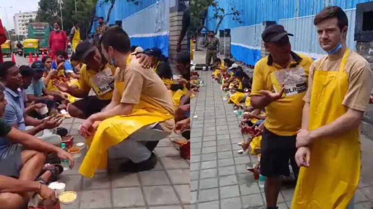 सफाई पर सवाल उठे तो कमिश्नर उतरे मैदान में, फुटपाथ पर बैठकर खाया खाना