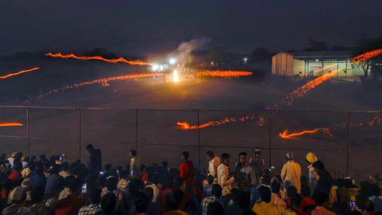 दिवाली पर बड़वानी में हिंगोट पर पाबंदी, ड्रोन से चेकिंग, पुलिस मुस्तैद