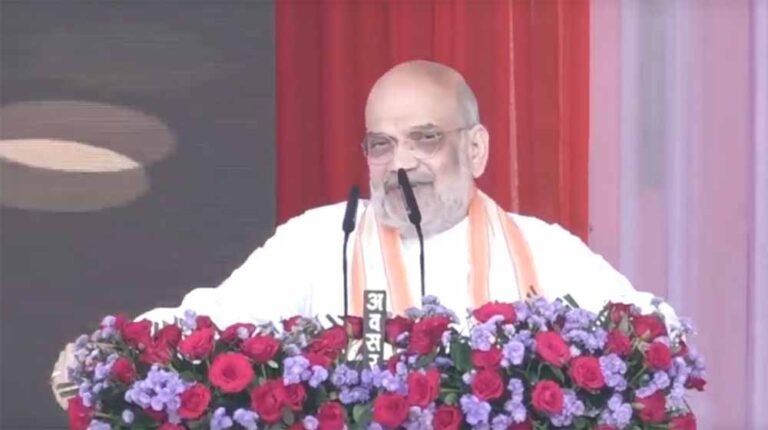 केंद्रीय गृह मंत्री अमित शाह ने मुख्यमंत्री ग्रामीण बस सेवा का उद्घाटन, जनता को किया संबोधित