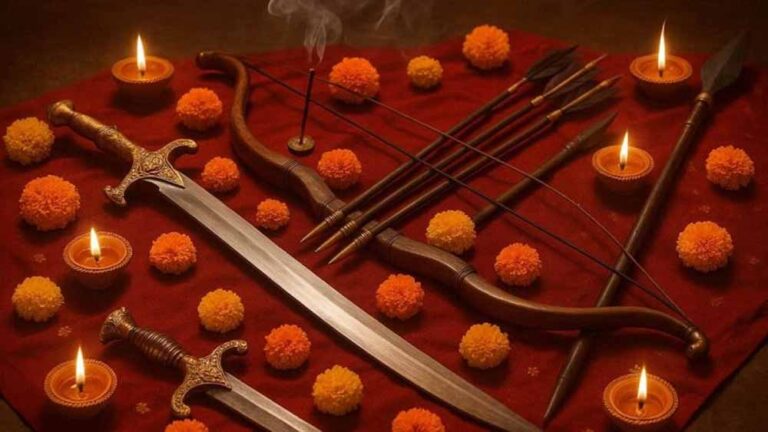 दशहरा 2025: अस्त्र-शस्त्र पूजन की परंपरा और शुभ मुहूर्त दशहरा 2025: अस्त्र-शस्त्र पूजन की परंपरा और शुभ मुहूर्त
