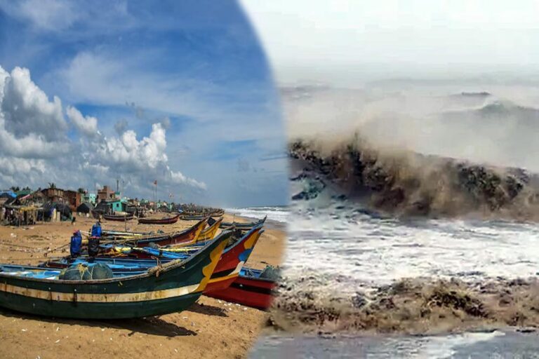 ऊंची लहरों और तटीय खाली कराए जाने के बीच मोंथा साइक्लोन बढ़ा रहा डर