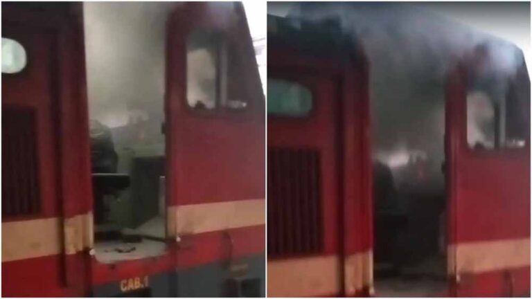 रीवा–भोपाल सुपरफास्ट ट्रेन का इंजन धधका, इटारसी स्टेशन पर अफरातफरी रीवा–भोपाल सुपरफास्ट ट्रेन का इंजन धधका, इटारसी स्टेशन पर अफरातफरी