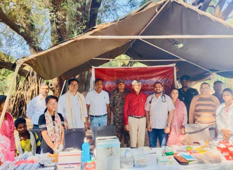 सुकमा जिले के लखापाल-दुलेड़ में दो दिवसीय मेगा स्वास्थ्य शिविर सम्पन्न