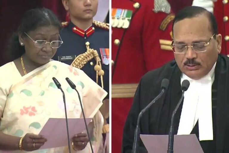 राष्ट्रपति द्रौपदी मुर्मू ने दिलाई शपथ, जस्टिस सूर्यकांत बने 53वें चीफ जस्टिस; 15 महीने का होगा कार्यकाल