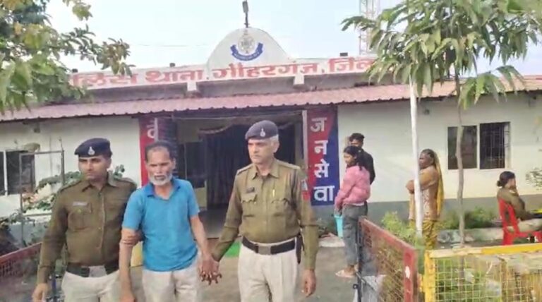 रायसेन तनाव मामला: मस्जिद के अंदर धमकी देने वाला आरोपी नावेद गिरफ्तार, पुलिस बनी फरियादी