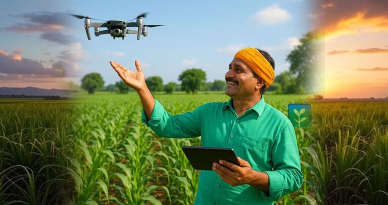 नई कृषि क्रांति की तैयारी – ड्रोन और आर्टिफिशियल इंटेलिजेंस से होगी स्मार्ट खेती