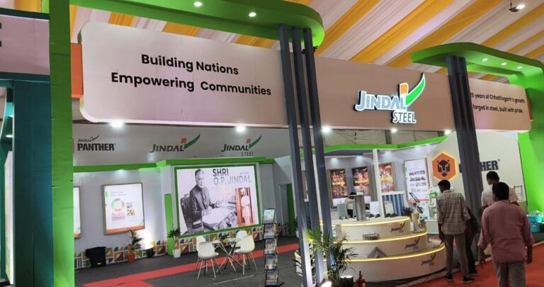 छत्तीसगढ़ राज्य उत्सव में जिंदल स्टील का शानदार स्टाल आकर्षण का केंद्र