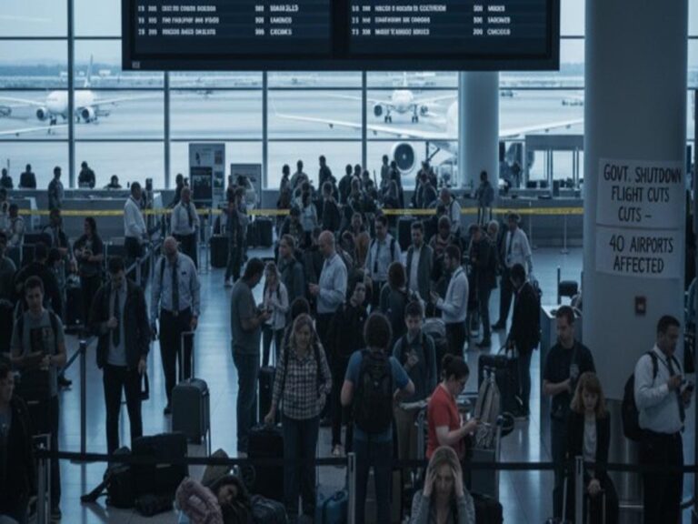 शटडाउन का असर एयर ट्रैवल पर, अमेरिका के 40 हवाई अड्डों से उड़ानें रद्द और लेट