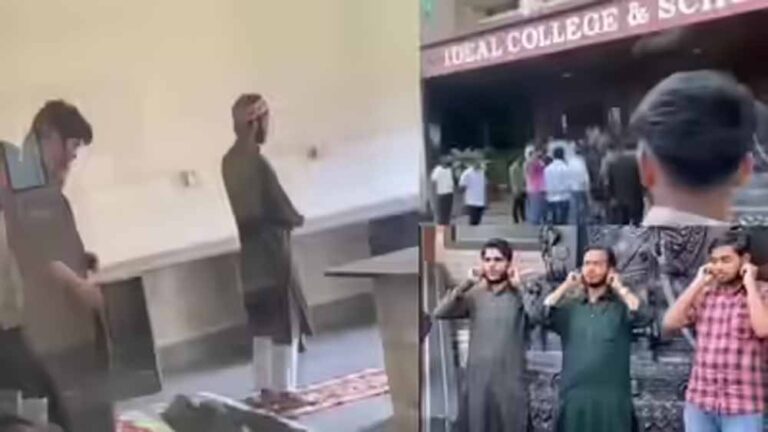 कैंपस में नमाज़ अदा करने पर हंगामा, हिंदू संगठनों का विरोध—छात्रों ने जताया खेद