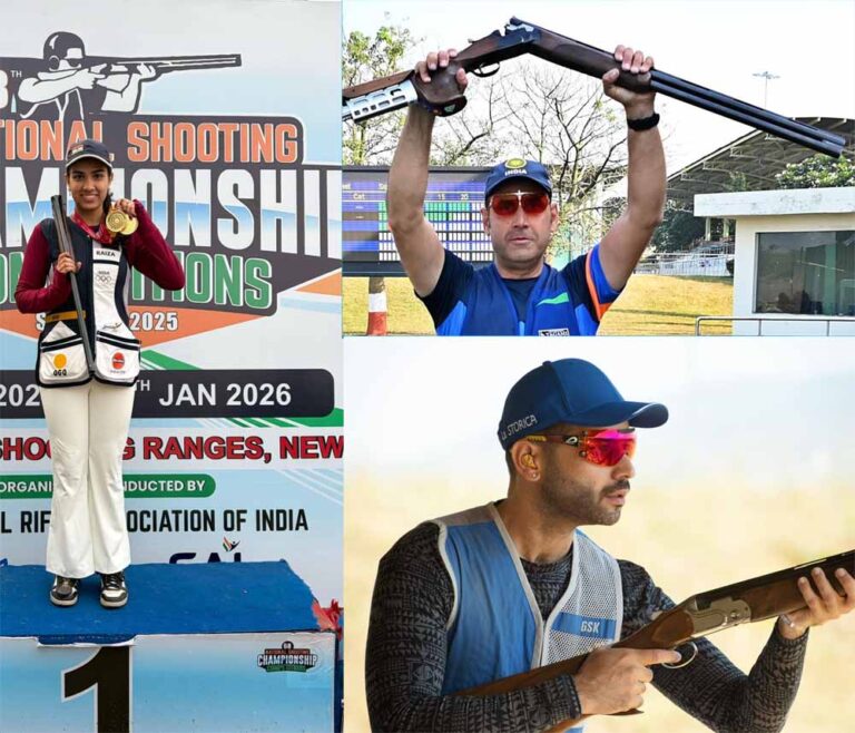 जिंदल स्टील के एथलीट्स गुरजोआत सिंह खंगुरा और राइज़ा ढिल्लों ने 68वीं राष्ट्रीय शॉटगन शूटिंग चैंपियनशिप में राष्ट्रीय खिताब जीतकर रचा इतिहास