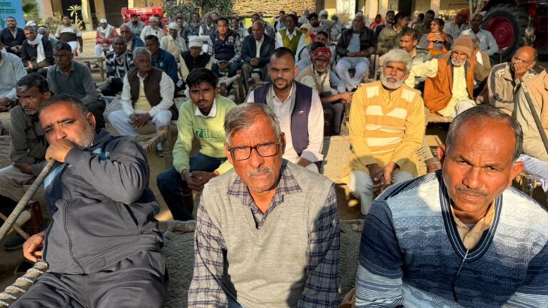 मुजफ्फरनगर के यहियापुर गांव में बुधवार को लगी ‘कृषि चौपाल’