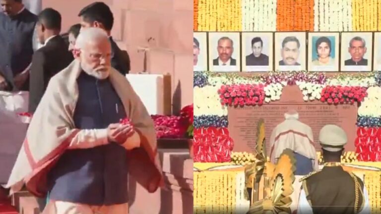 संसद हमले में जान गंवाने वाले सुरक्षाकर्मियों को PM मोदी समेत नेताओं ने याद किया, दी श्रद्धांजलि