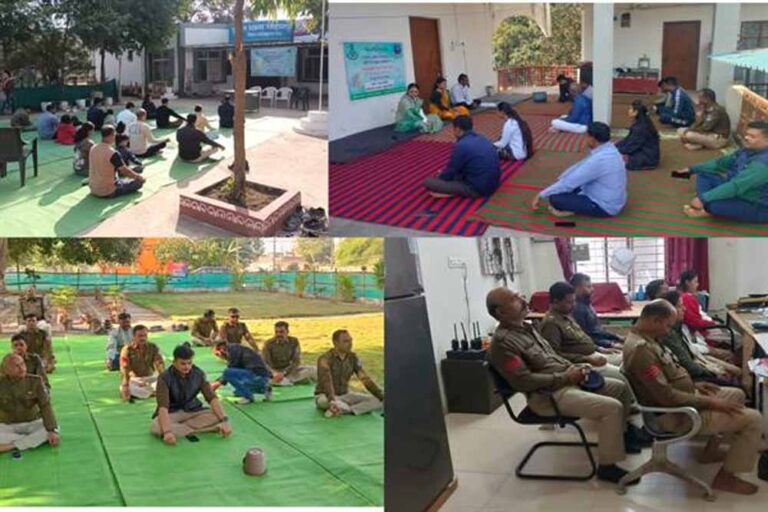 विश्व ध्यान दिवस पर मध्यप्रदेश पुलिस की ऐतिहासिक सहभागिता