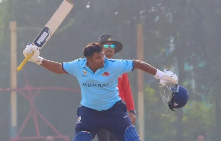 सरफराज खान का धमाका: 15 गेंदों में फिफ्टी जड़कर IPL ऑक्शन से पहले बने हॉट प्रॉपर्टी सरफराज खान का धमाका: 15 गेंदों में फिफ्टी जड़कर IPL ऑक्शन से पहले बने हॉट प्रॉपर्टी