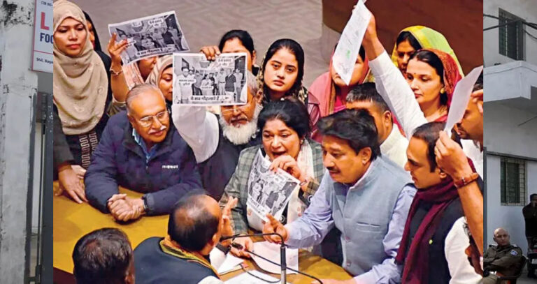 भोपाल स्लॉटर हाउस कांड पर बड़ा एक्शन, 11 कर्मचारी सस्पेंड, ठेका मालिक को ब्लैक लिस्ट किया गया भोपाल स्लॉटर हाउस कांड पर बड़ा एक्शन, 11 कर्मचारी सस्पेंड, ठेका मालिक को ब्लैक लिस्ट किया गया