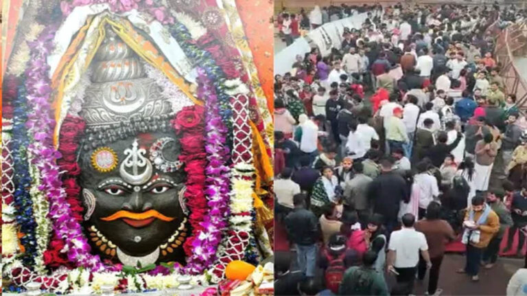 एमपी में नए साल का जश्न: महिला क्रिकेट टीम ने महाकाल के दर्शन किए, मंदिरों में उमड़ी श्रद्धालु की भीड़