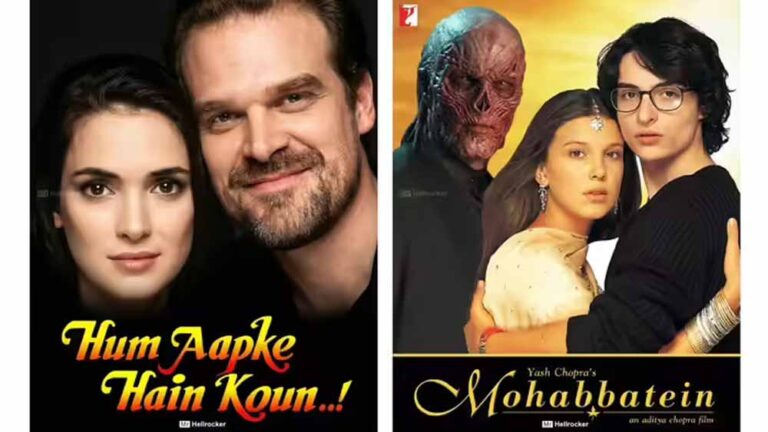 जब हॉलीवुड पहुंचा बॉलीवुड में: ‘स्ट्रेंजर थिंग्स’ के किरदार बने देसी सितारे, वेकना से करण-अर्जुन तक